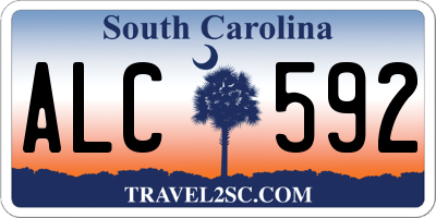 SC license plate ALC592