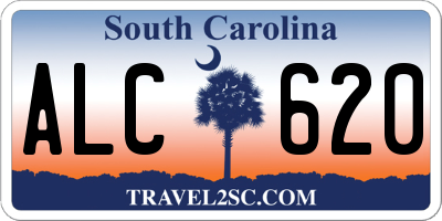 SC license plate ALC620
