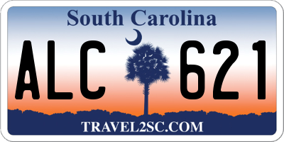 SC license plate ALC621