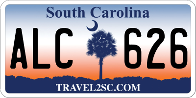 SC license plate ALC626