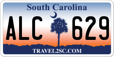 SC license plate ALC629