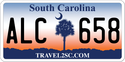 SC license plate ALC658