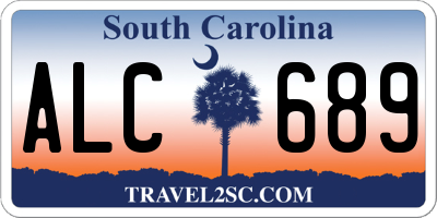 SC license plate ALC689