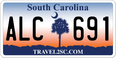 SC license plate ALC691