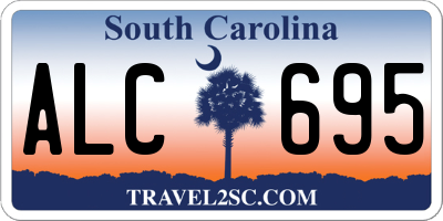 SC license plate ALC695