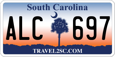 SC license plate ALC697