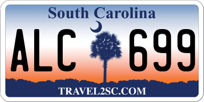 SC license plate ALC699