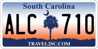 SC license plate ALC710