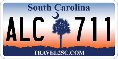 SC license plate ALC711