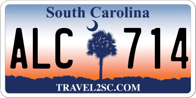 SC license plate ALC714