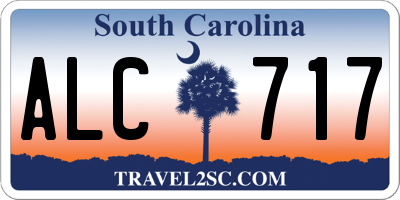 SC license plate ALC717