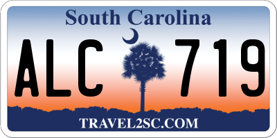 SC license plate ALC719