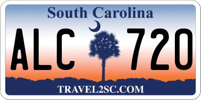 SC license plate ALC720
