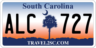 SC license plate ALC727