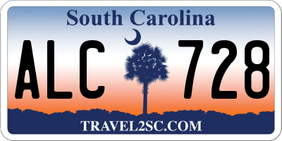 SC license plate ALC728