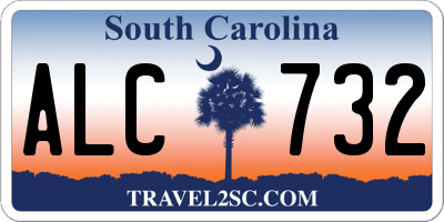 SC license plate ALC732
