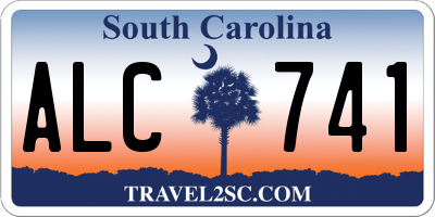 SC license plate ALC741