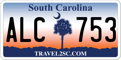 SC license plate ALC753