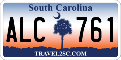 SC license plate ALC761