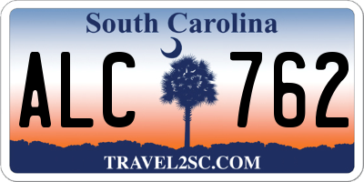 SC license plate ALC762