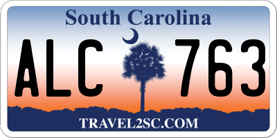 SC license plate ALC763