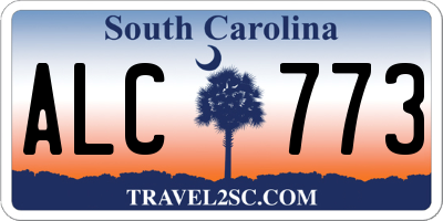 SC license plate ALC773
