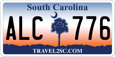 SC license plate ALC776