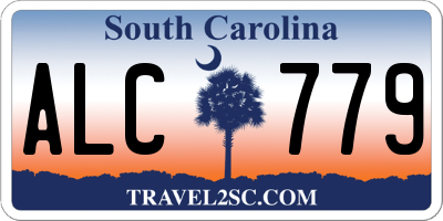 SC license plate ALC779