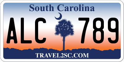SC license plate ALC789
