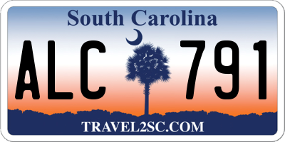 SC license plate ALC791