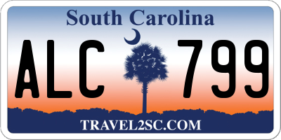 SC license plate ALC799