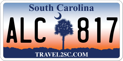 SC license plate ALC817