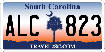 SC license plate ALC823