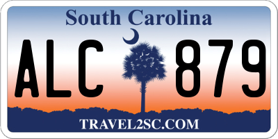 SC license plate ALC879