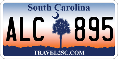 SC license plate ALC895