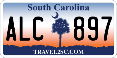 SC license plate ALC897