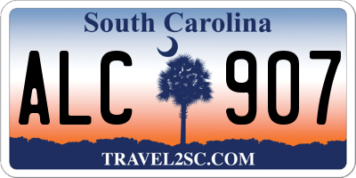 SC license plate ALC907