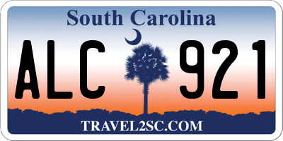 SC license plate ALC921