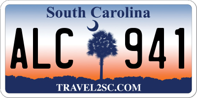 SC license plate ALC941