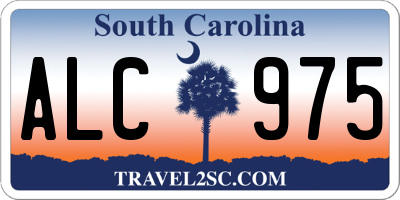 SC license plate ALC975