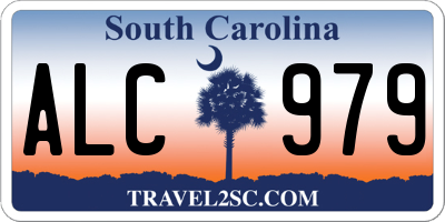 SC license plate ALC979