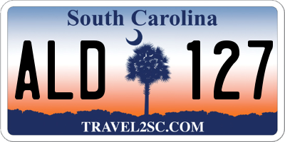 SC license plate ALD127