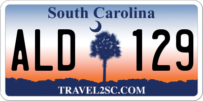SC license plate ALD129