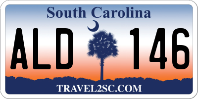 SC license plate ALD146