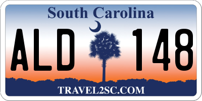 SC license plate ALD148