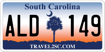 SC license plate ALD149