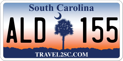 SC license plate ALD155