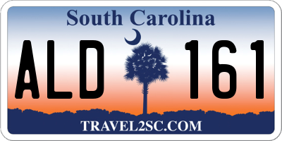 SC license plate ALD161