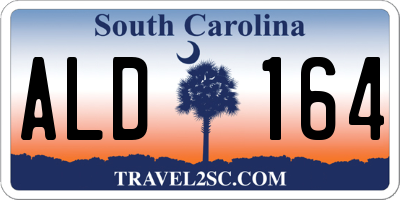 SC license plate ALD164