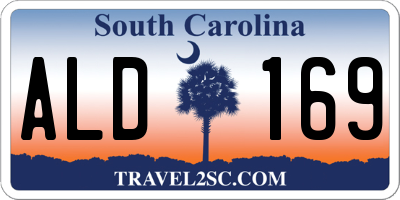 SC license plate ALD169